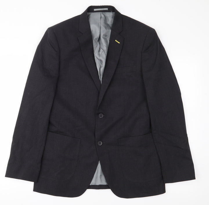 Dimensions Mens Black Jacket Blazer Size 38