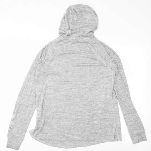 H&M Girls Grey   Pullover Hoodie Size 14 Years
