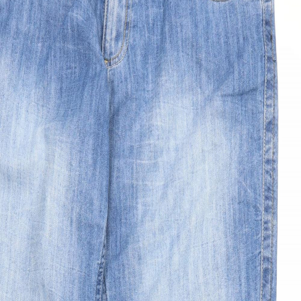 FALMER Womens Blue  Denim Straight Jeans Size 16 L31 in