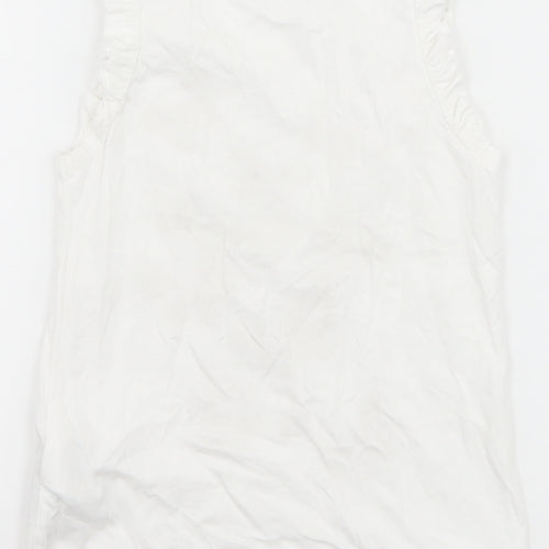 H&M Girls White   Basic T-Shirt Size 5-6 Years  - butteflies