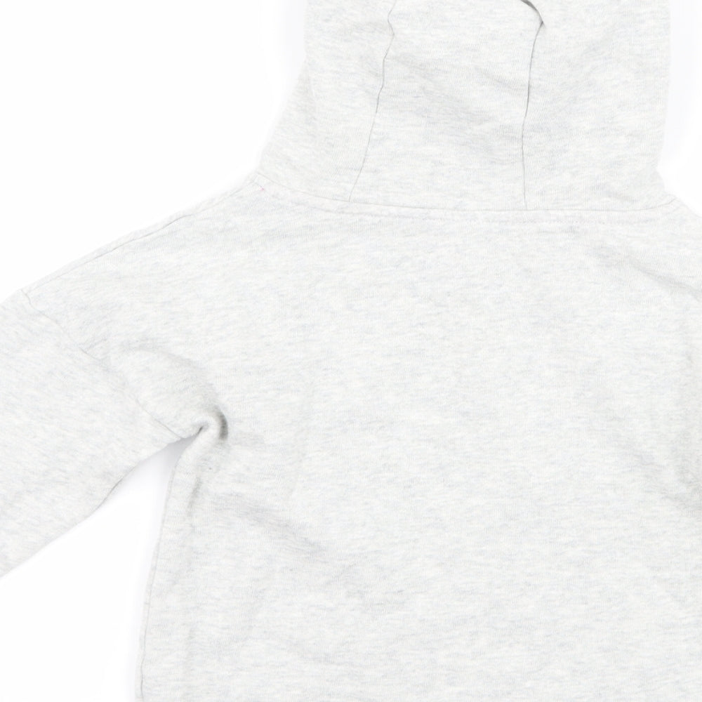 TU Girls Grey   Pullover Hoodie Size 6 Years  - star