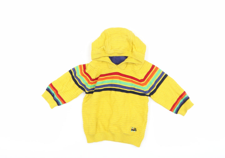NEXT Boys Yellow Striped Jacket Size 3-6 Months