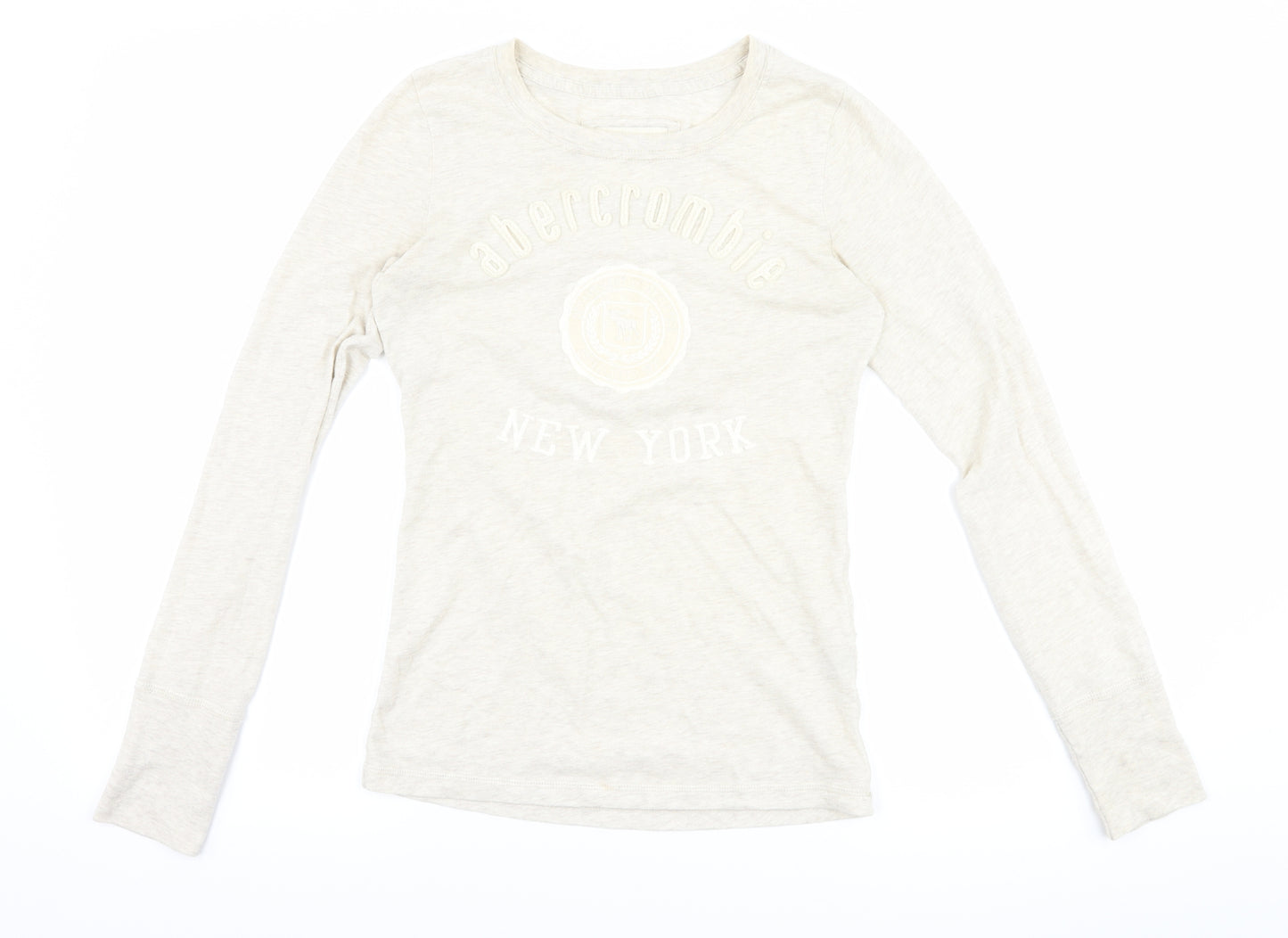 Abercrombie & Fitch Womens Beige   Basic T-Shirt Size L