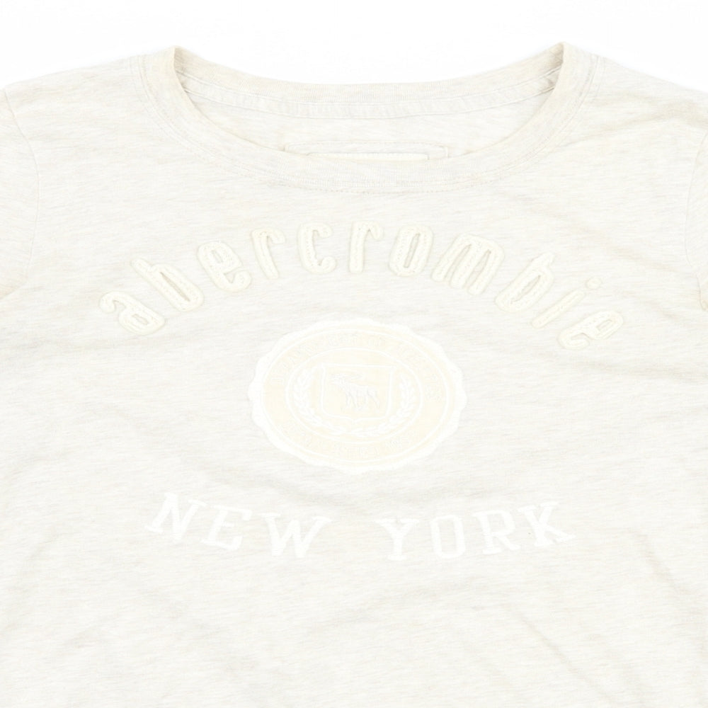 Abercrombie & Fitch Womens Beige   Basic T-Shirt Size L