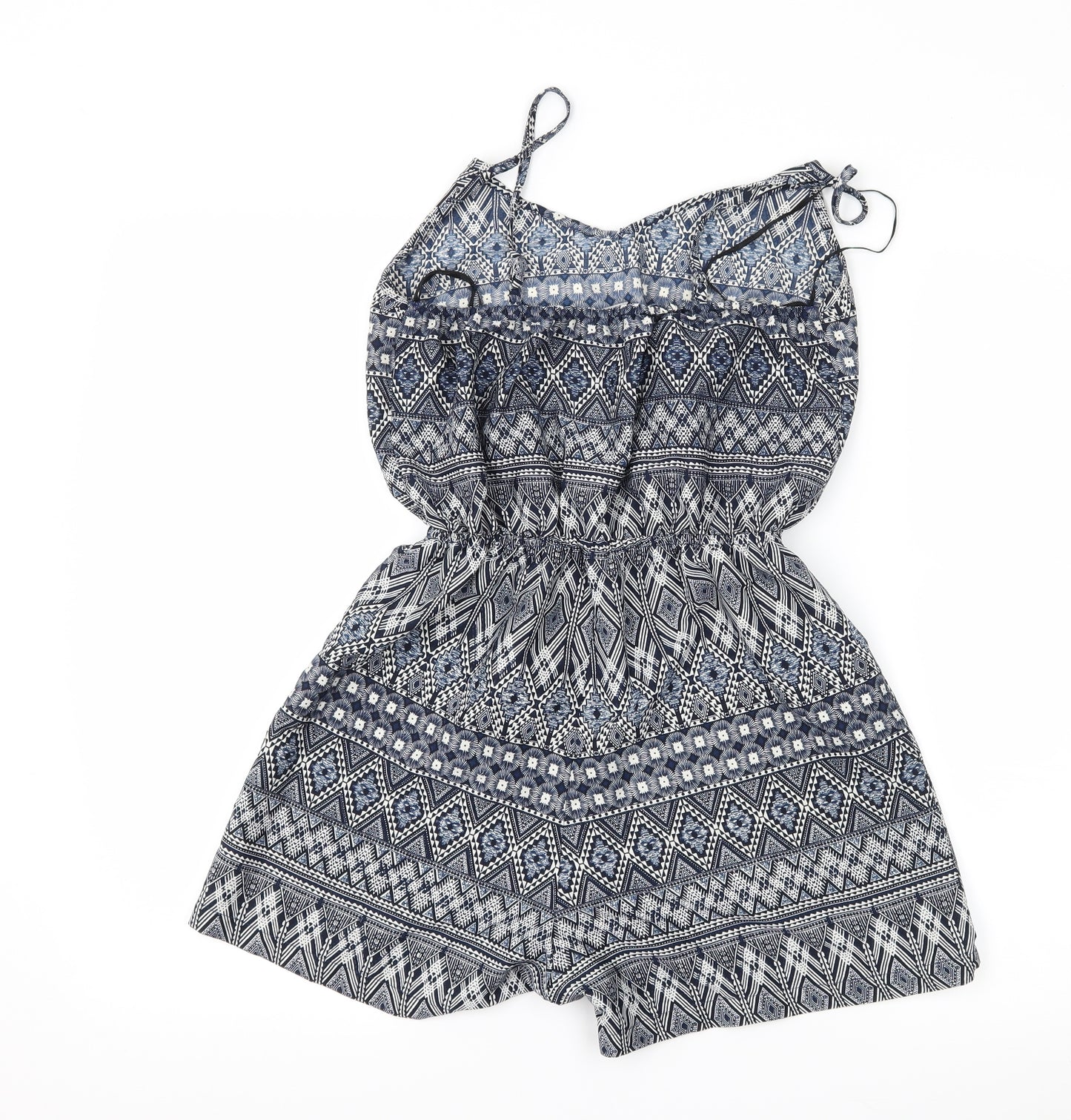 Atmopshere Womens Blue Geometric  Playsuit One-Piece Size 6