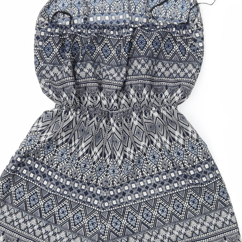 Atmopshere Womens Blue Geometric  Playsuit One-Piece Size 6