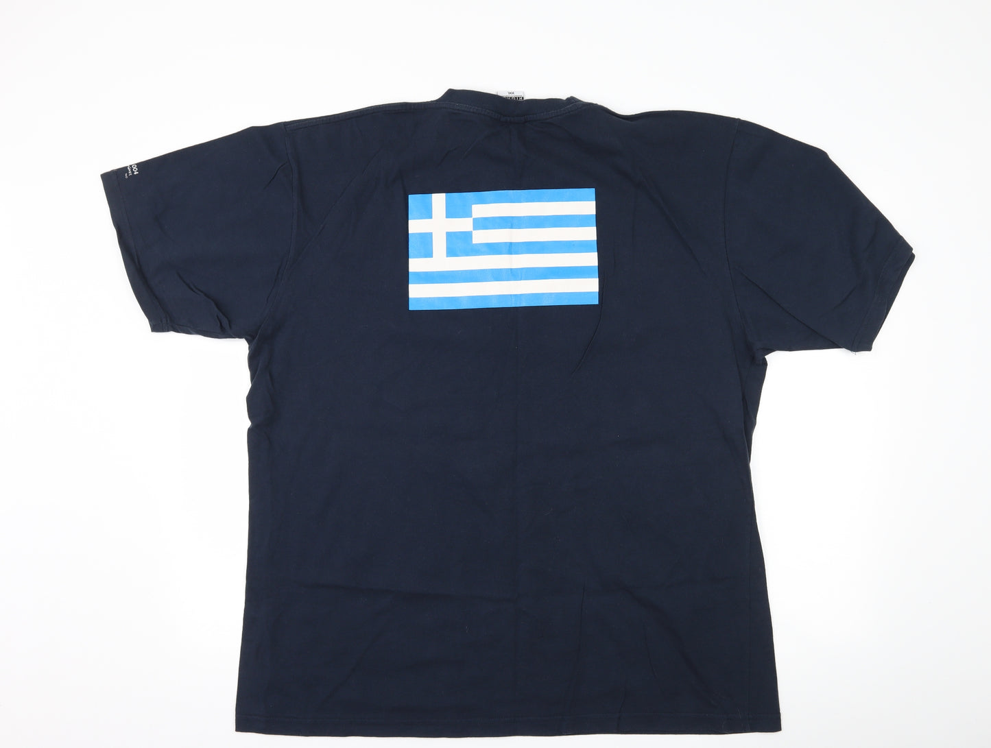 high Q Mens Blue    T-Shirt Size 2XL  - olympics aohna 2004