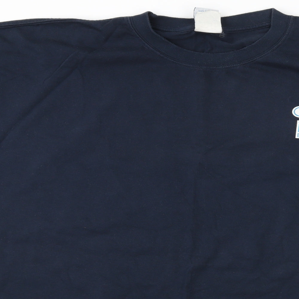 high Q Mens Blue    T-Shirt Size 2XL  - olympics aohna 2004