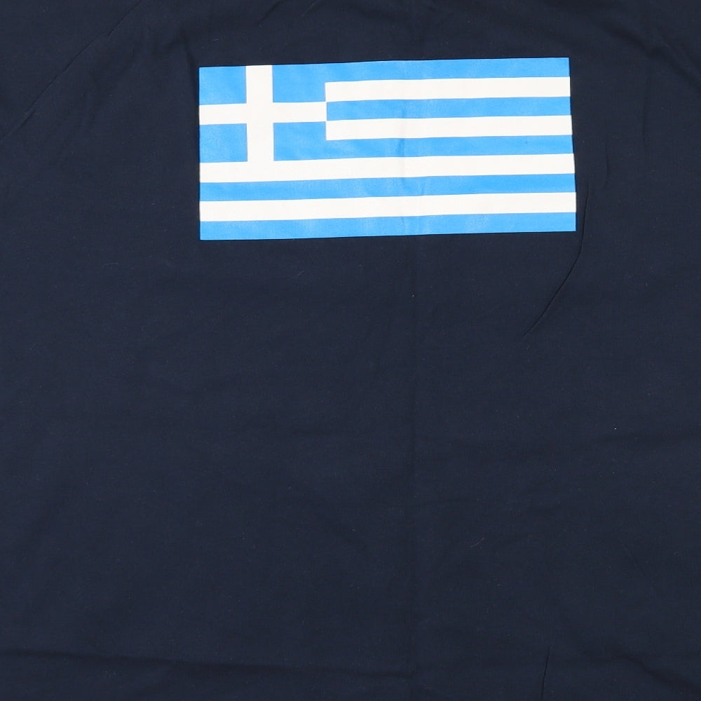 high Q Mens Blue    T-Shirt Size 2XL  - olympics aohna 2004