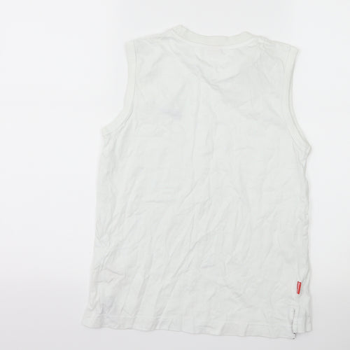 Slazenger Boys White   Basic Tank Size 9-10 Years