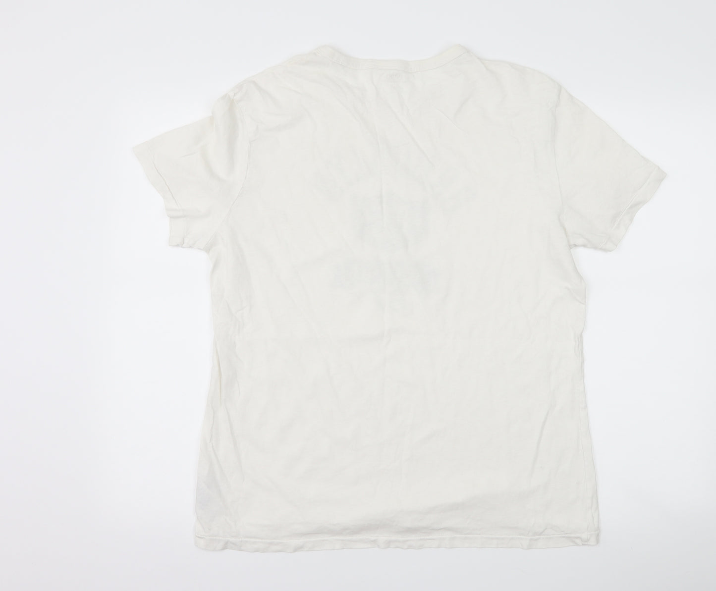 Polo Ralph Lauren Mens White    T-Shirt Size L  - graphic