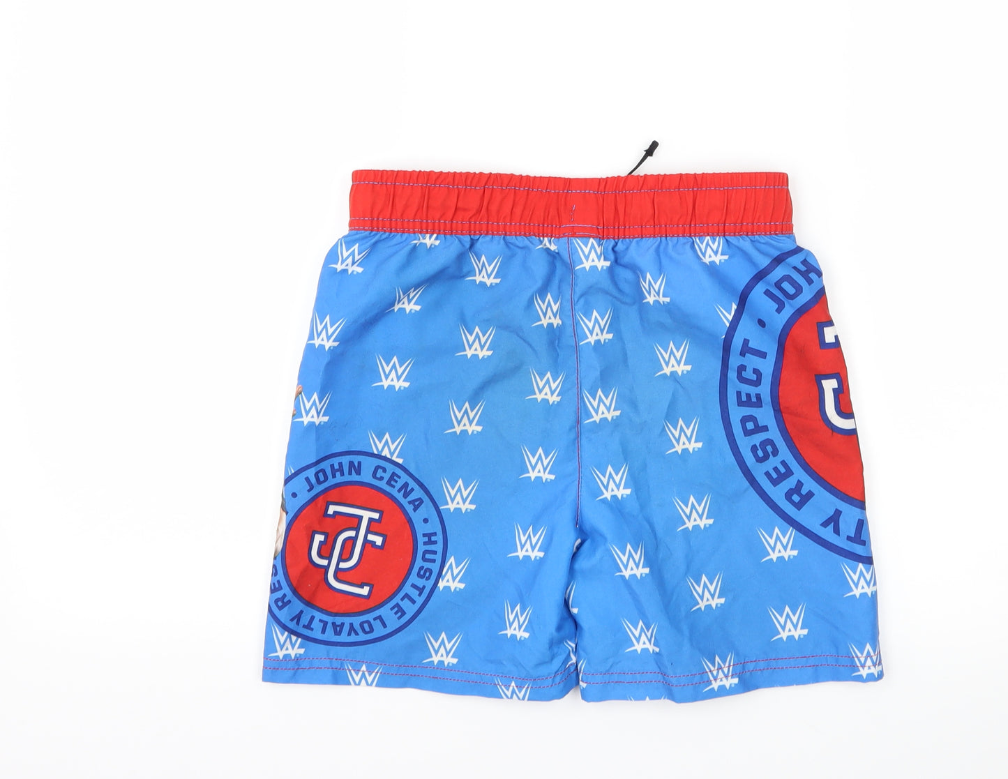 George Boys Blue   Sweat Shorts Size 8-9 Years - WWE john cena