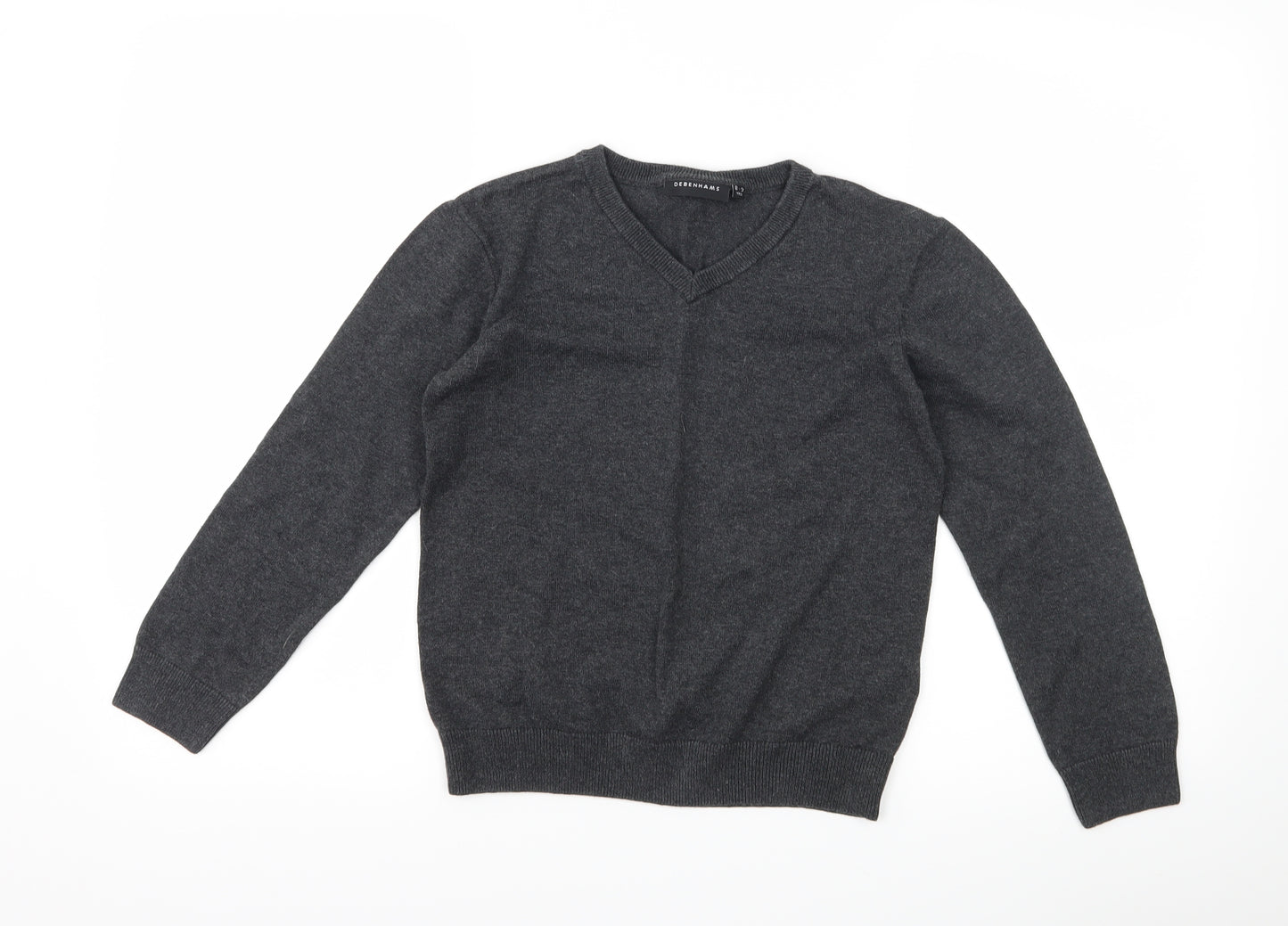 Debenhams Boys Grey   Pullover Jumper Size 8-9 Years