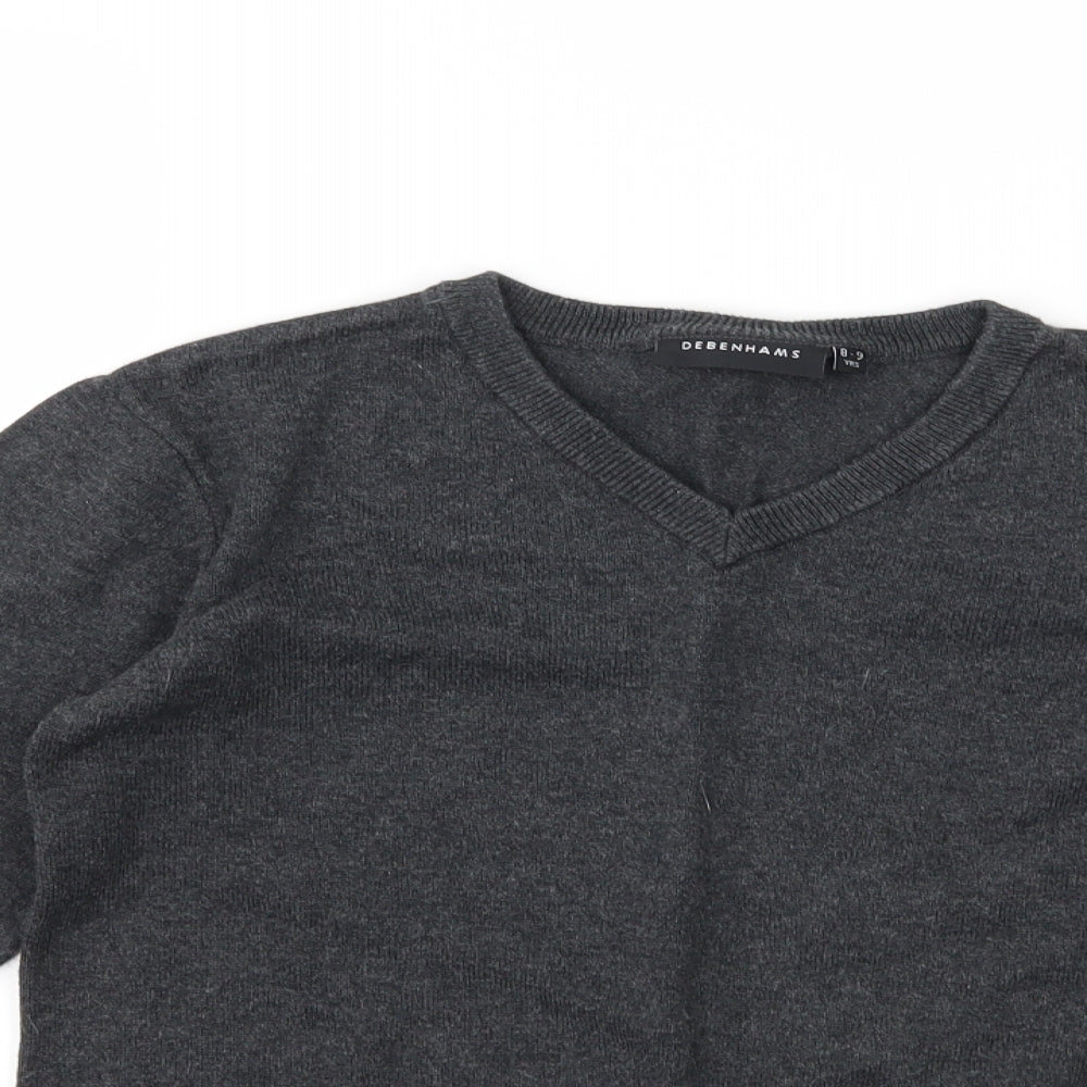 Debenhams Boys Grey   Pullover Jumper Size 8-9 Years