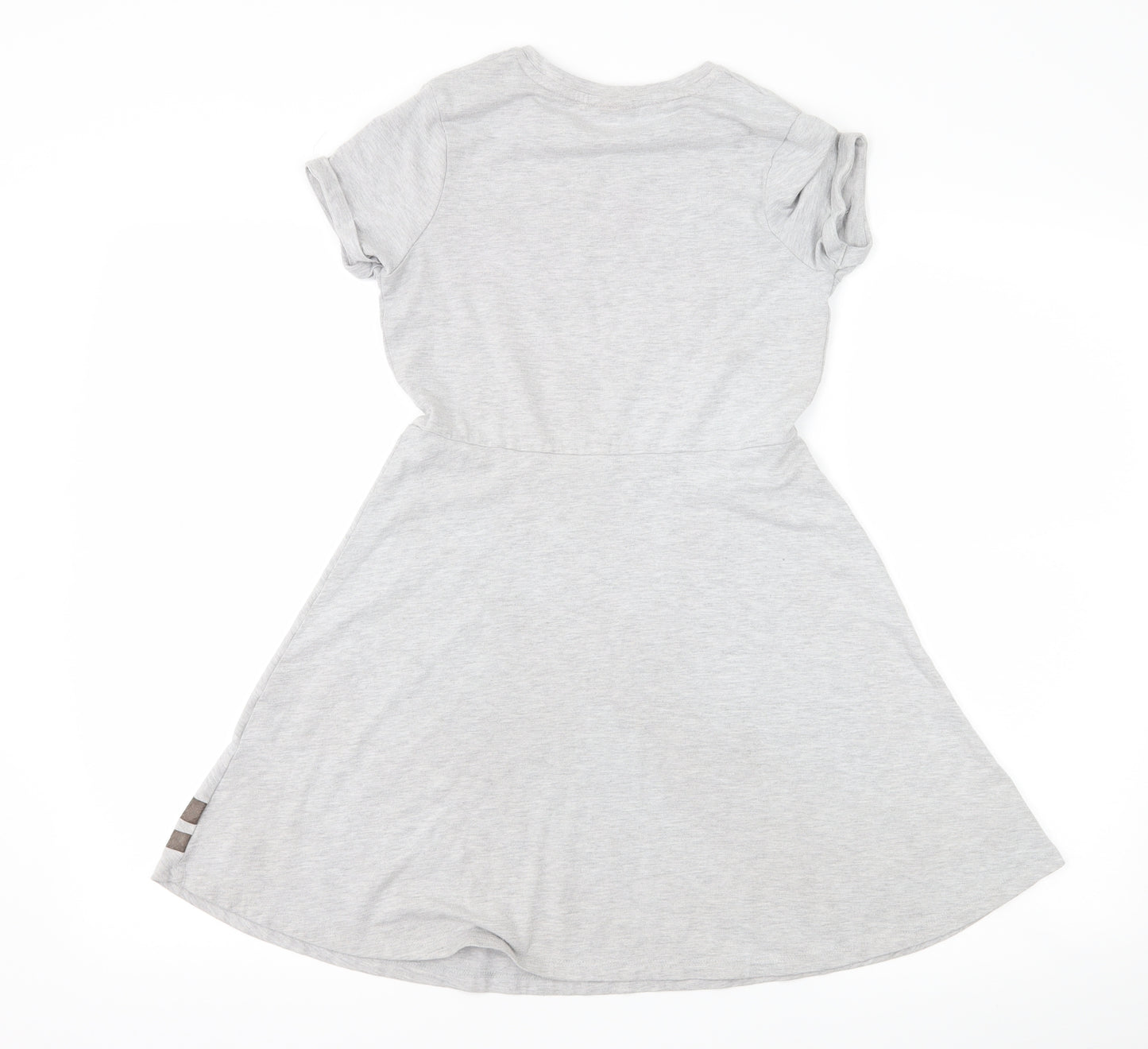George Girls Grey   Skater Dress  Size 9-10 Years  - hearts by tiana