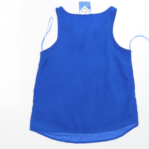 Atmosphere Womens Blue  Satin Tunic Tank Size 10