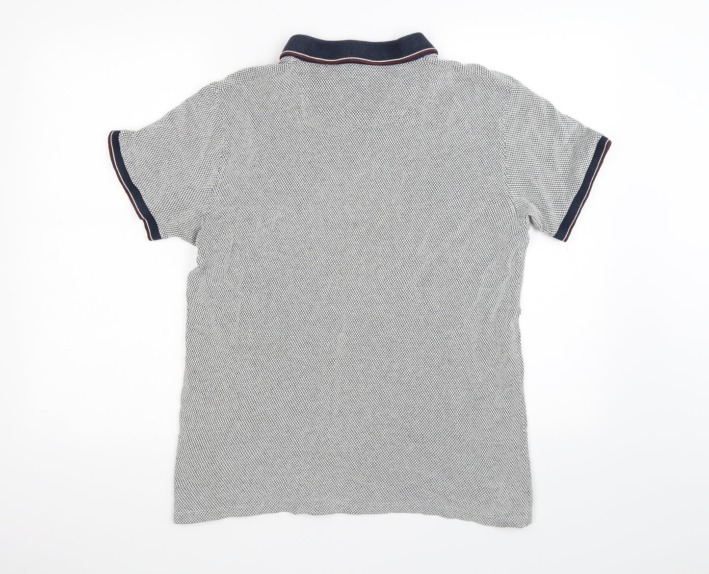 Primark Mens Blue Polka Dot   Polo Size L