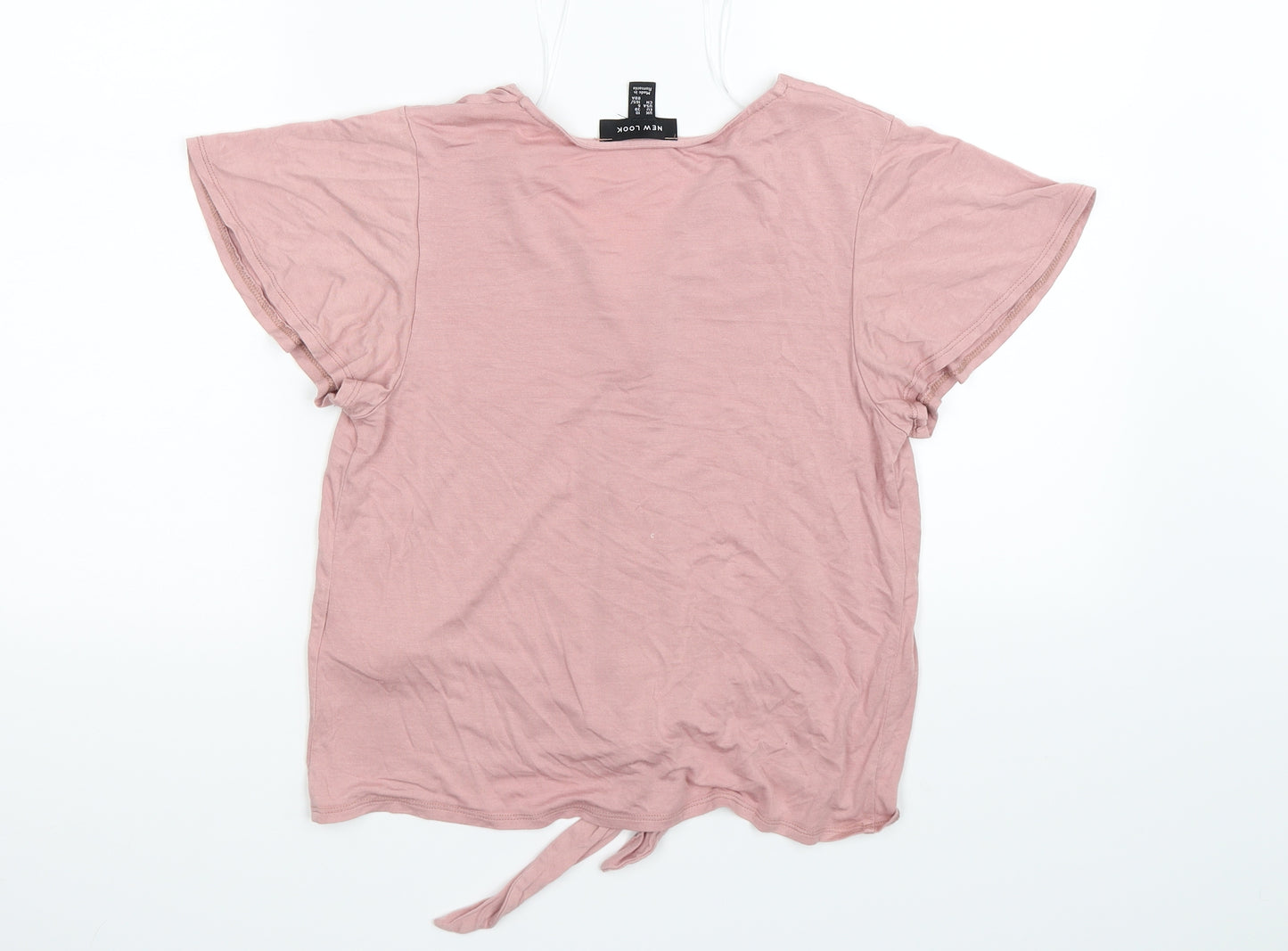 New Look Womens Pink   Cropped Blouse Size 10