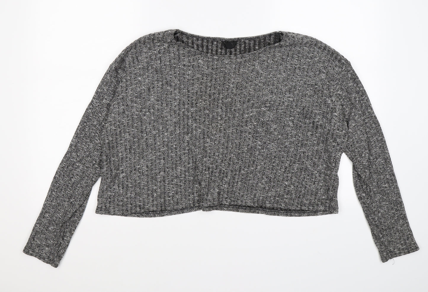 Topshop Womens Grey  Knit Pullover Jumper Size 12