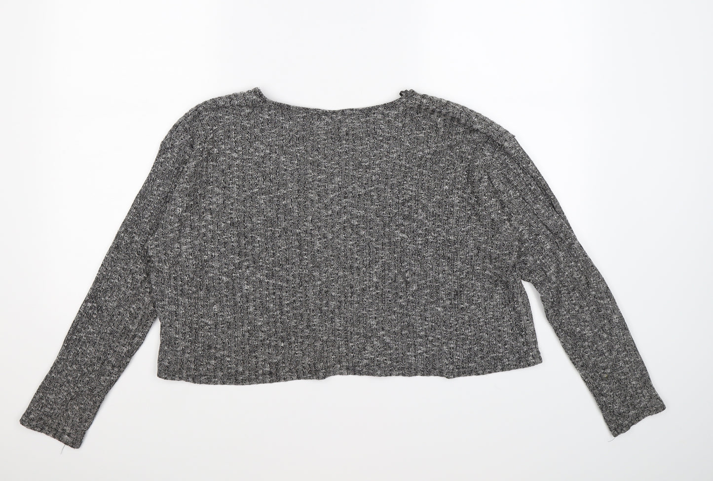 Topshop Womens Grey  Knit Pullover Jumper Size 12