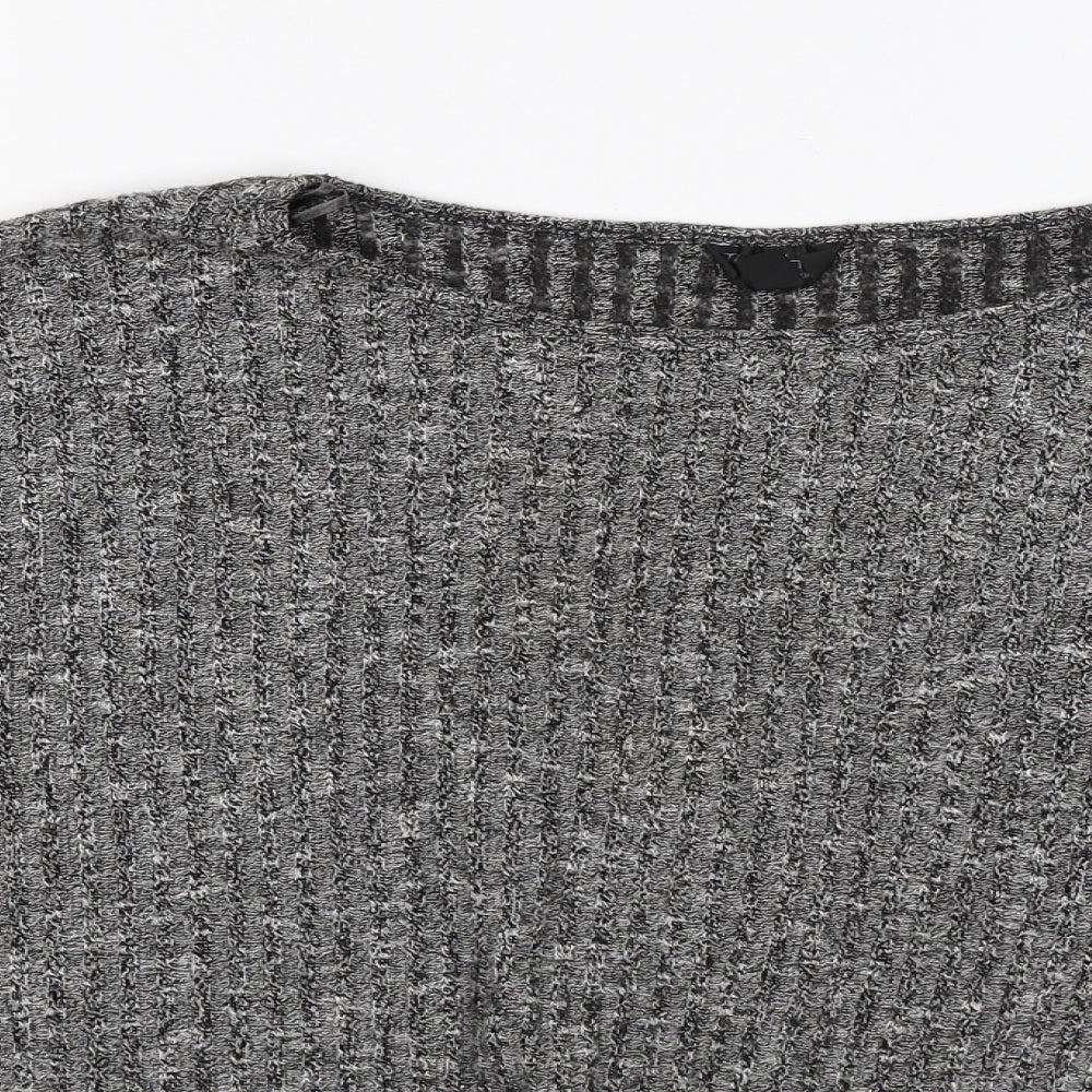 Topshop Womens Grey  Knit Pullover Jumper Size 12