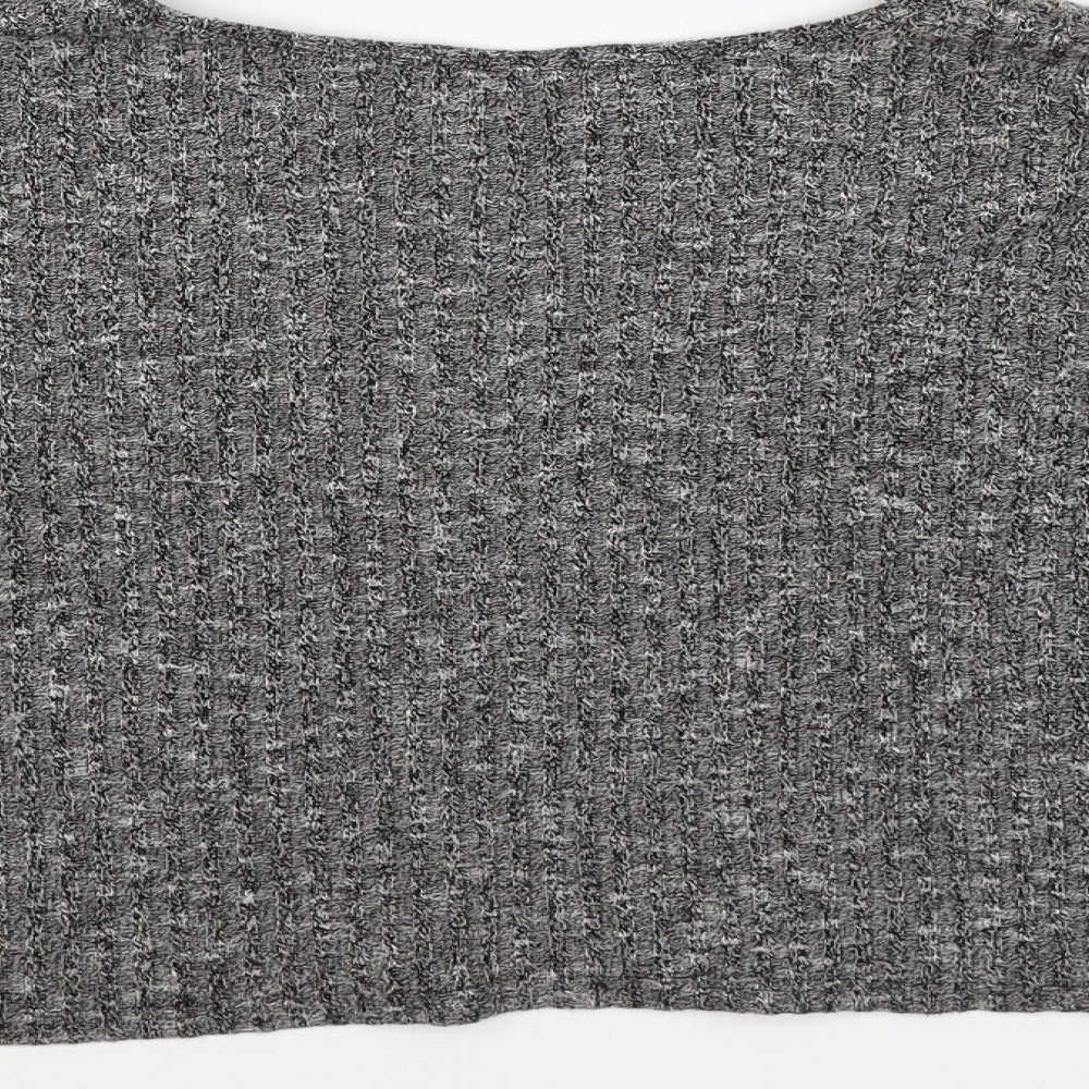 Topshop Womens Grey  Knit Pullover Jumper Size 12