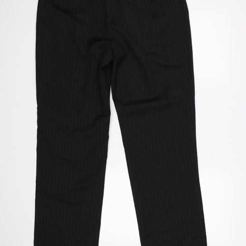 Burton Mens Black Striped  Dress Pants Trousers Size 36 L32 in - evolution