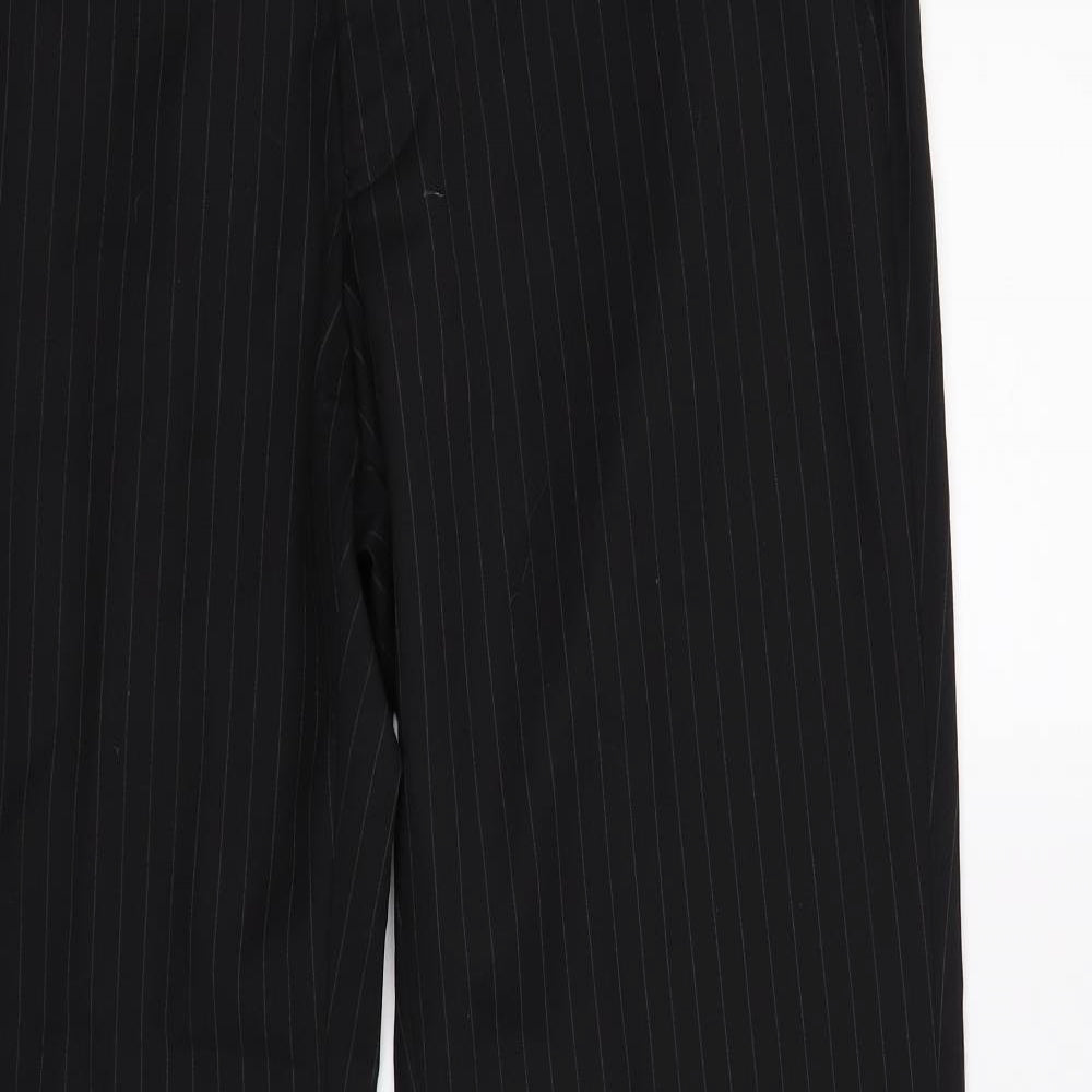 Burton Mens Black Striped  Dress Pants Trousers Size 36 L32 in - evolution