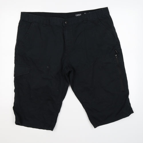 F&F Mens Black   Cargo Shorts Size 42