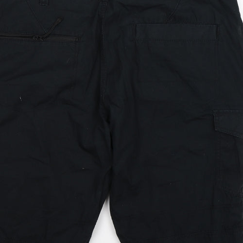 F&F Mens Black   Cargo Shorts Size 42