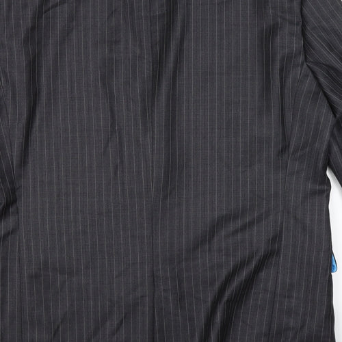 NEXT Mens Grey Striped  Jacket Suit Jacket Size 42  - tailored