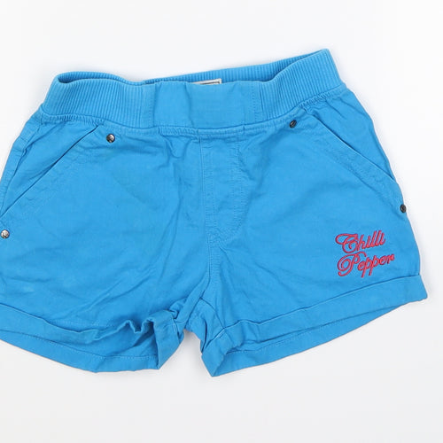 Chilli Pepper Girls Blue   Cut-Off Shorts Size 4-5 Years
