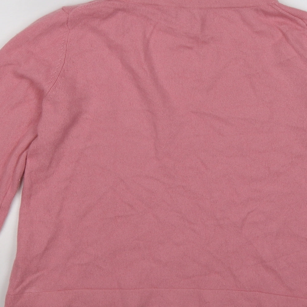 Hobbs Womens Pink  Knit Pullover Jumper Size M