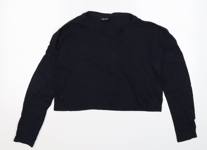 Topshop Womens Blue   Basic T-Shirt Size 12