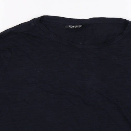 Topshop Womens Blue   Basic T-Shirt Size 12