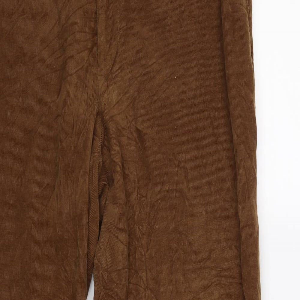 Pierre Cardin Mens Brown Striped Corduroy Straight Jeans Size 36 L30 in