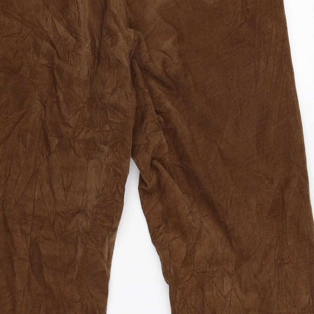 Pierre Cardin Mens Brown Striped Corduroy Straight Jeans Size 36 L30 in