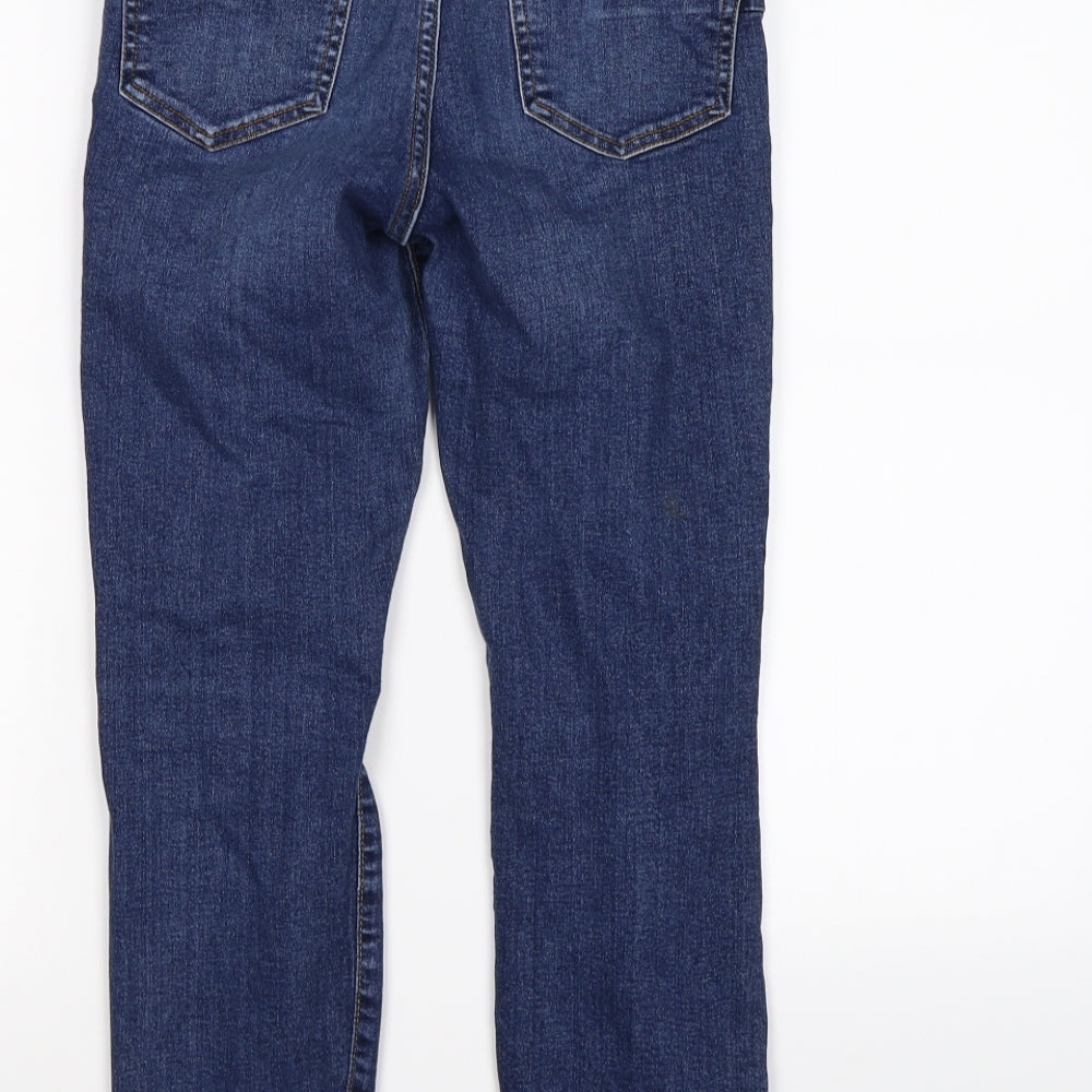 New Look Womens Blue  Corduroy Skinny Jeans Size 8 L25 in - lift and shape