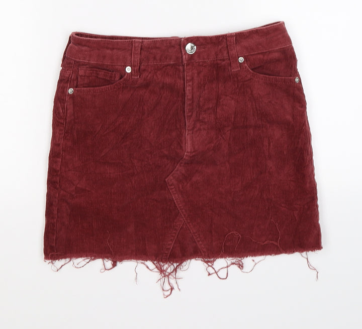 FOREVER 21 Womens Brown Corduroy Mini Skirt Size XS