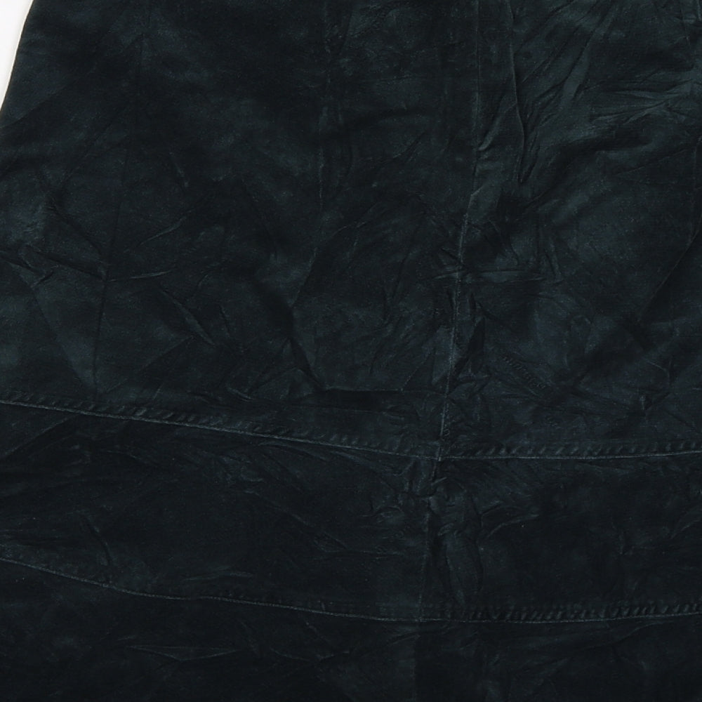 Marks and Spencer Womens Green  Velour Trumpet Skirt Size 10