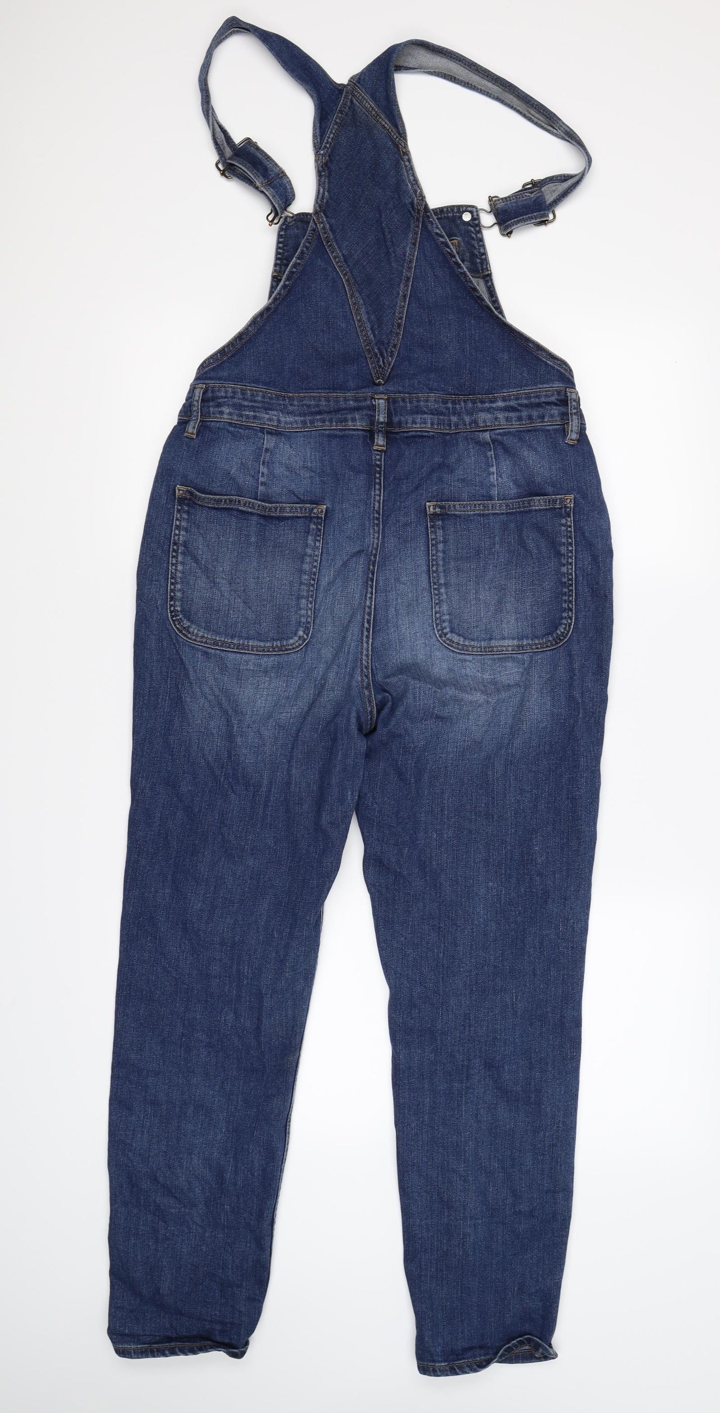Fat Face Womens Blue  Denim Dungaree One-Piece Size 10 L23 in