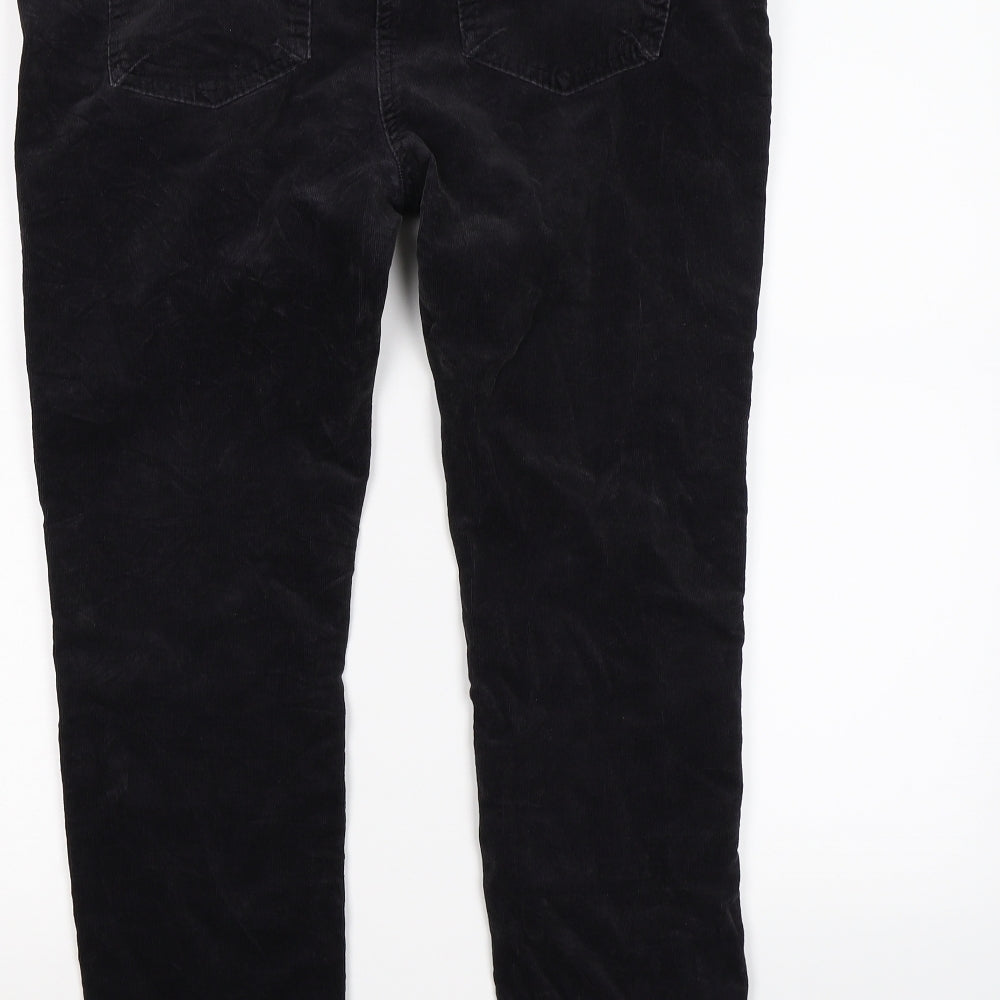 INDIG Womens Black  Corduroy Skinny Jeans Size 14 L25 in - SHORT LEG