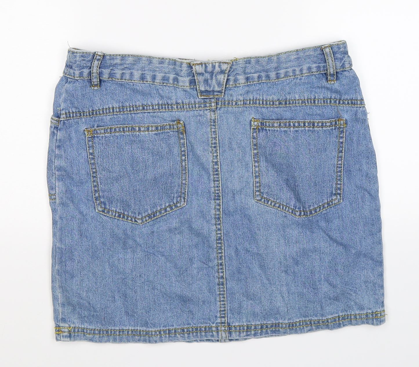 George Womens Blue  Denim Straight & Pencil Skirt Size 14