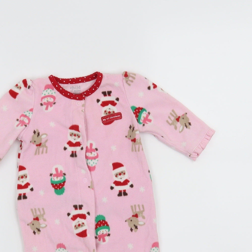 Child of Mine by Carter's Girls Pink   Babygrow One-Piece Size 3-6 Months