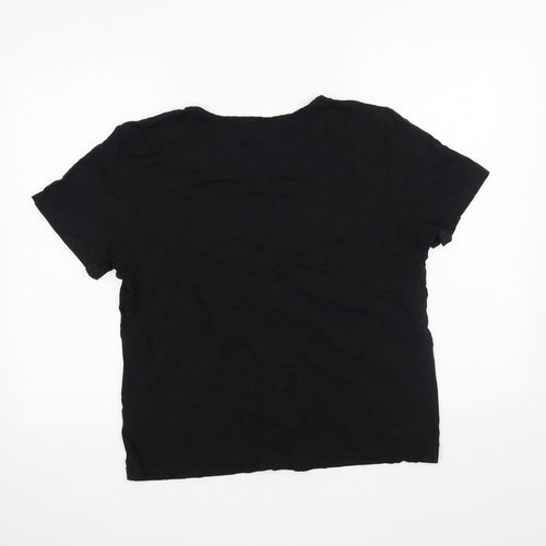 Lindon Womens Black   Basic T-Shirt Size 2XL