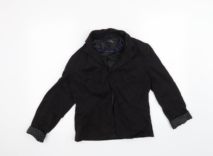 Atmosphere Womens Black Houndstooth Jacket Blazer Size 8