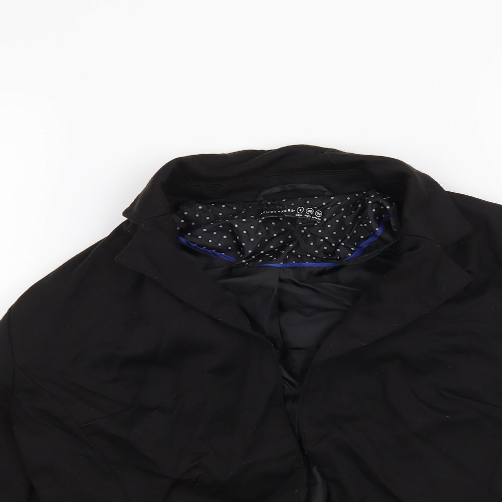 Atmosphere Womens Black Houndstooth  Jacket Blazer Size 8