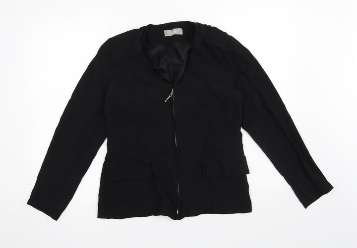 Wallis Womens Black   Jacket Blazer Size 10