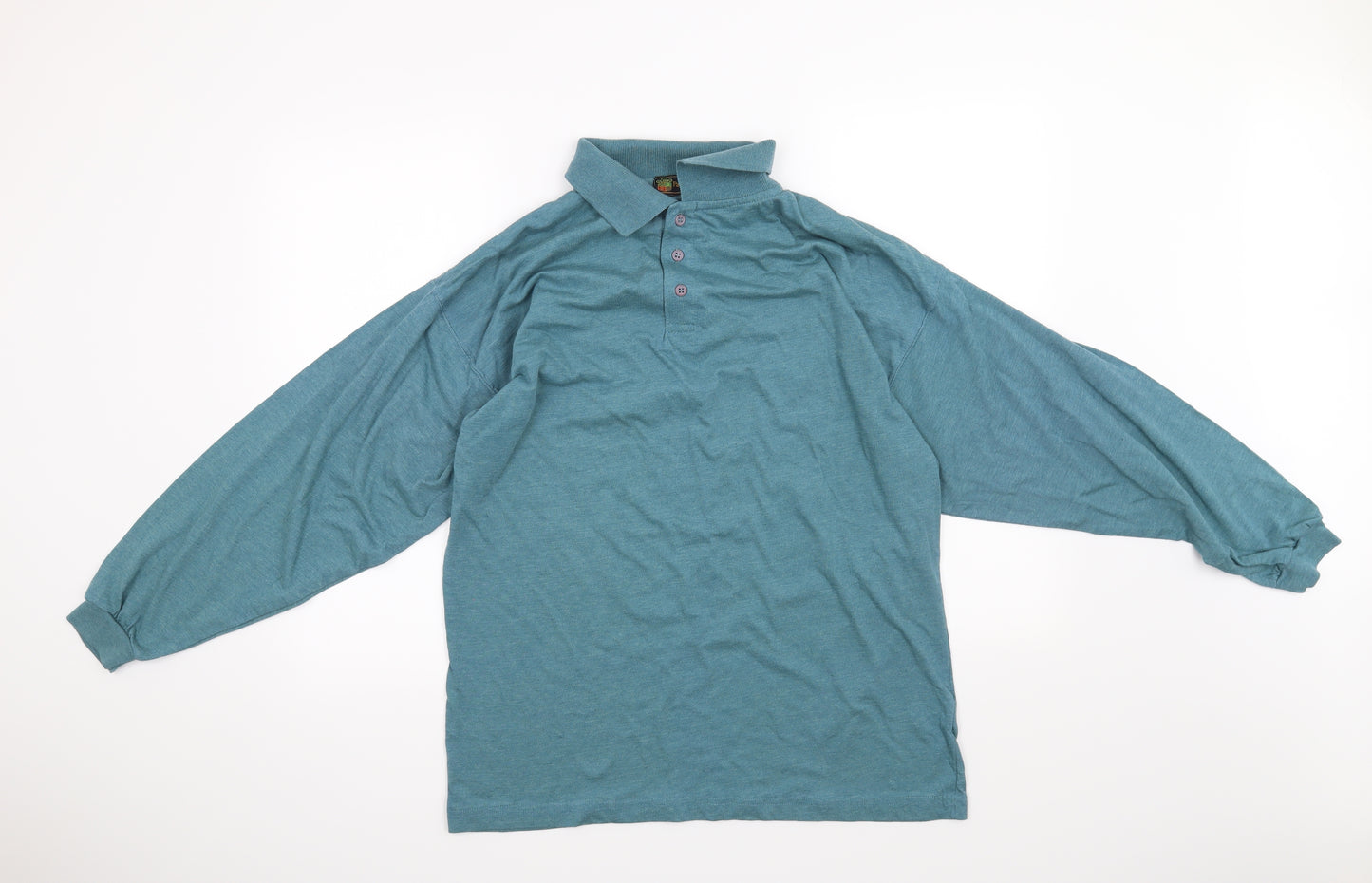 Paolo Borghesi Mens Blue    Button-Up Size L