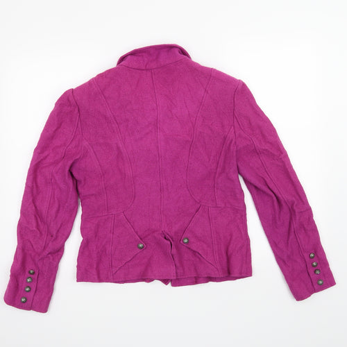 Fiorella Womens Purple   Jacket Blazer Size 10